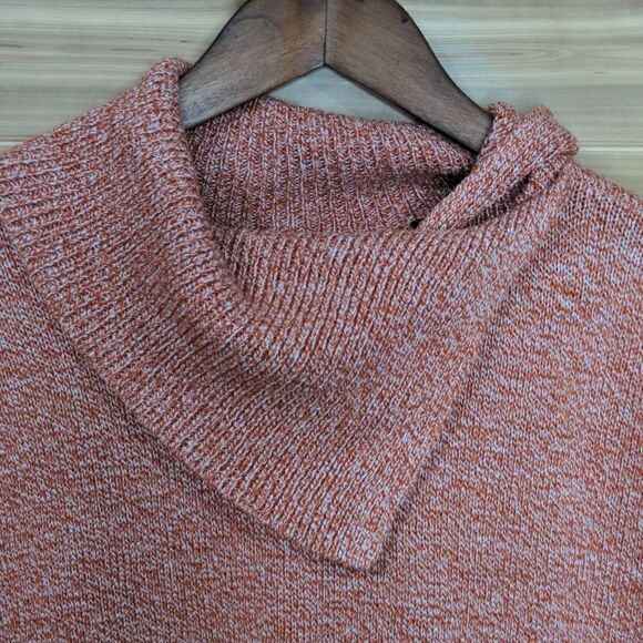 CAbi #3011 Foldover Pullover Sweater in Turmeric Fleck size Small - Picture 3 of 10